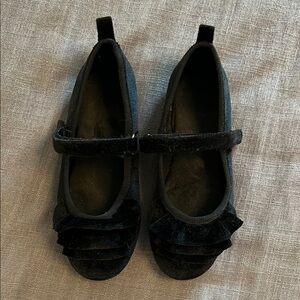 Black Velvet Kids Shoes